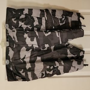 Grey Camouflage shorts